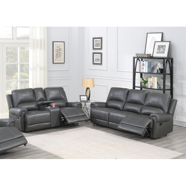 Red Barrel Studio® 2 Piece Faux Leather Reclining Living Room Set Wayfair